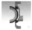 球閥密封副2D軸對(duì)稱(chēng)有限元模型